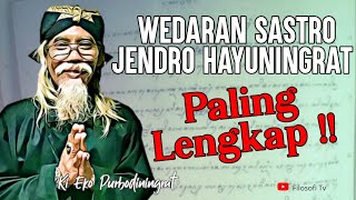 Penjelasan Sastro Jendro Hayuningrat Terlengkap | Kitab Asli Ada Di Sini - Ki Purbo