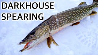 spearing ice spear spearhead Dark house ice fishing  Pike fish spear