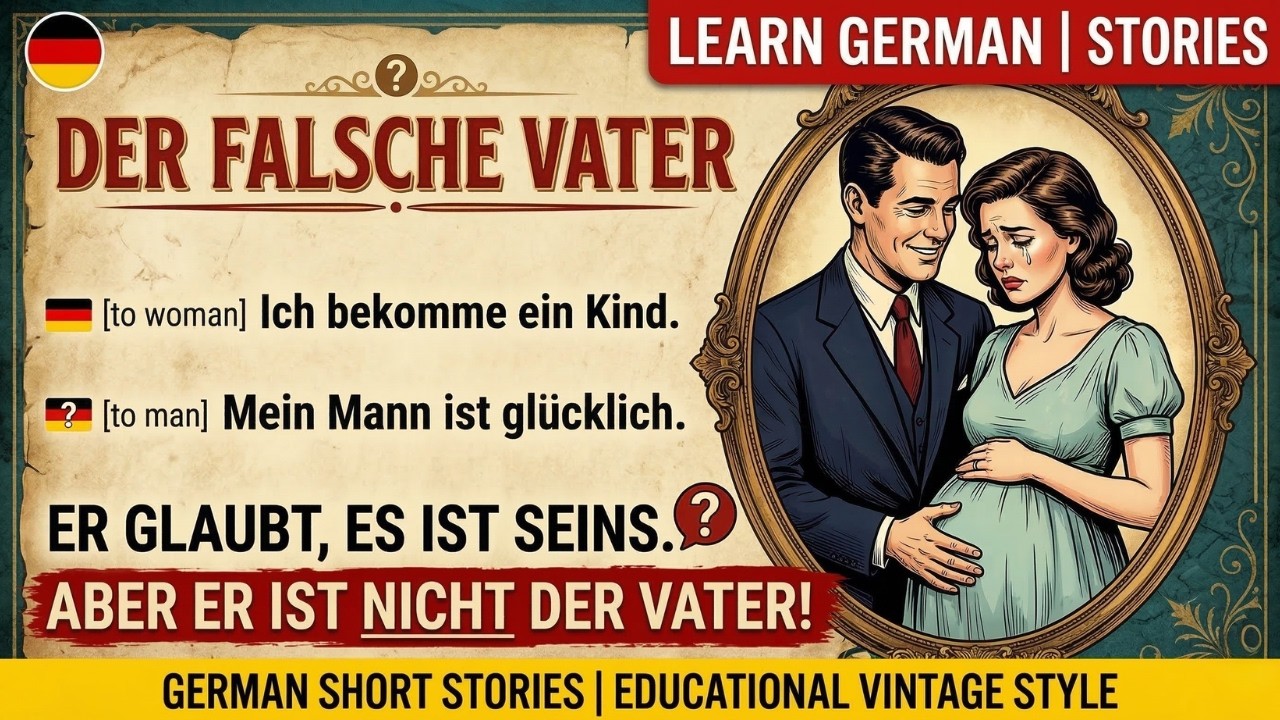 Learn German Through Stories: The Dark Secret 🤫 | German Listening Practice (A2/B1)