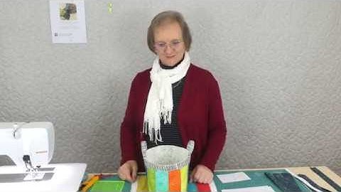 2 1/2" strips projects - Project 18 - Squarish Basket