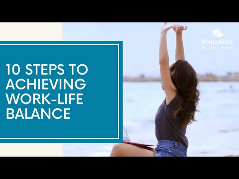 ვიდეო: როგორ დავაბალანსოთ სამუშაო და ჯანმრთელობა: 8 ნაბიჯი (სურათებით)