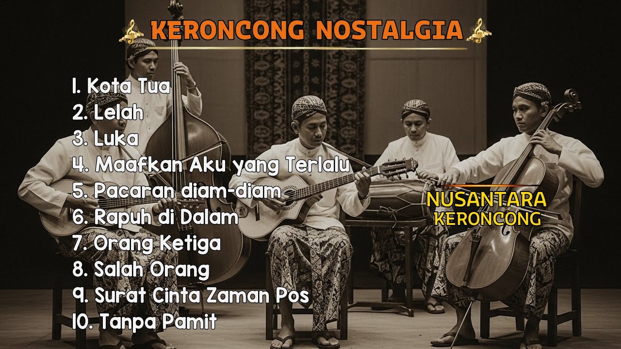 Keroncong Klasik Nusantara Favorit |  Nuansa Tenang Nostalgia Musik Zaman Tempo Dulu