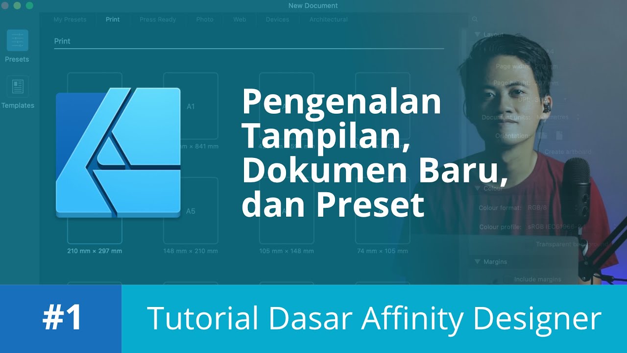 Tutorial Dasar Affinity Designer - Membuat Dokumen, Tampilan, dan ...