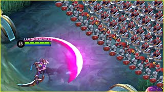 RUBY VS 100 MINIONS CHALLENGE | MLBB