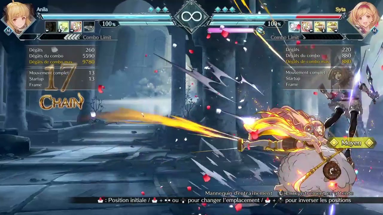{ GBVSR : Anila } Safejab/Meaty setup after a corner combo 