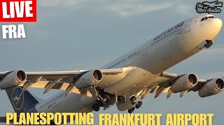 🔴Live Friday Planespotting Frankfurt Airport Waterspray 💦Action 🛫 3x A380 KE-SQ-EK🛬 25 Betrieb 