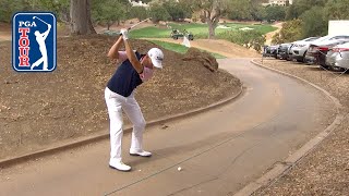 Justin Thomas Saves Par From The Cart Path At Zozo Championship