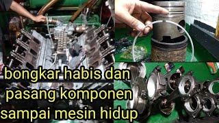 Bongkar Pasang Mesin Mitsubishi Fuso V8 sampai hidup