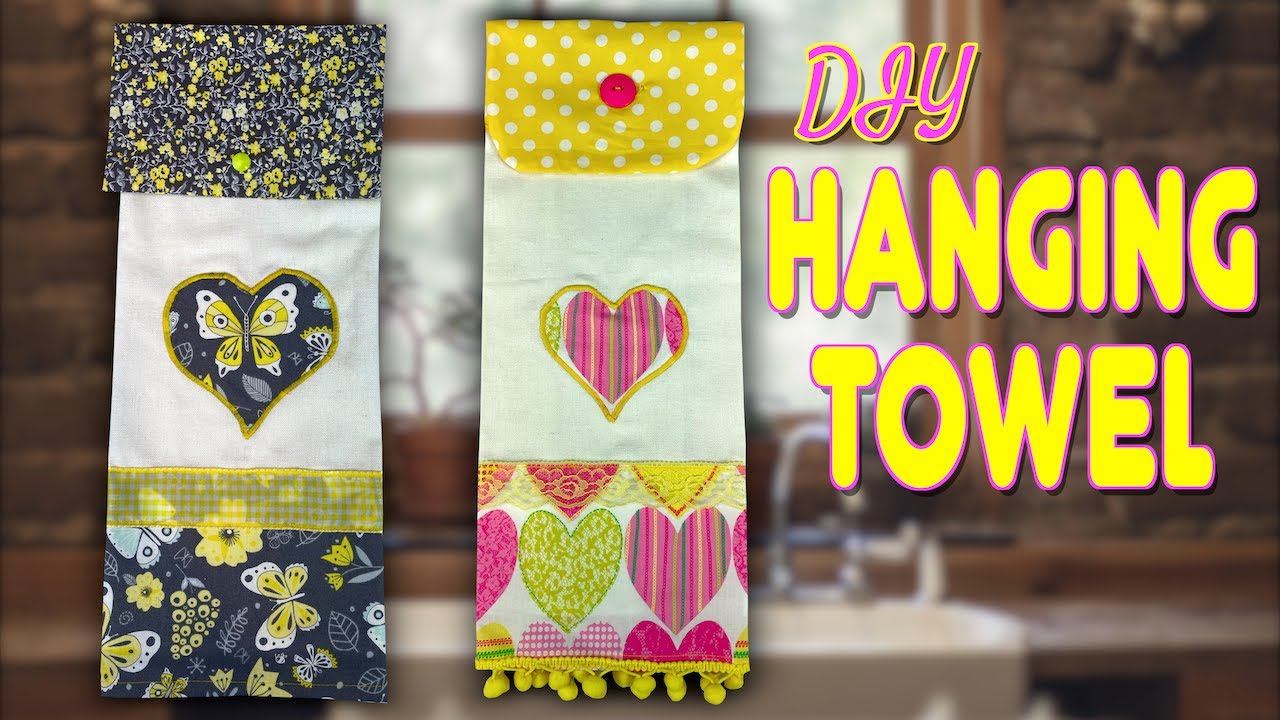 How To Make Hanging Kitchen Towels (2 Ways - Gathered Or Folded) ⋆ Hello  Sewing