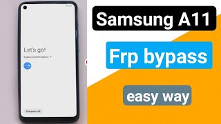 Samsung A11 Frp Bypass/Google Account Unlock Android 10 Q | Samsung A11 Frp Unlock New Security 2023