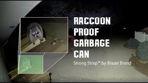 Raccoon Proof Garbage Can (Customer Submission) | Strong Strap x Blazer Brand™ | Garbage Can Lock