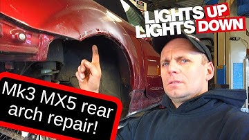 Mk3 MX5 Rusty rear arch repair - NC