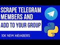 How to scrape telegram members and add them to your group 2 multiple accounts and no flood error