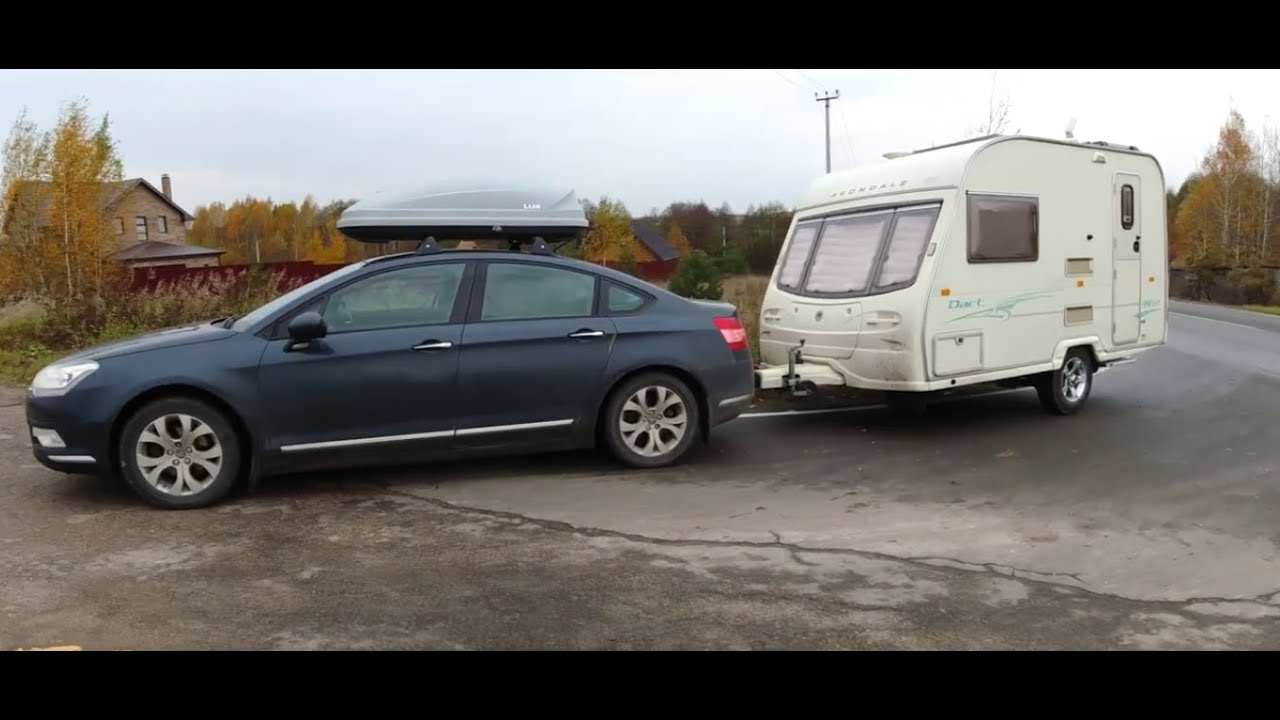 Английский прицеп на пневматической подвеске АНВИР и Citroen C5