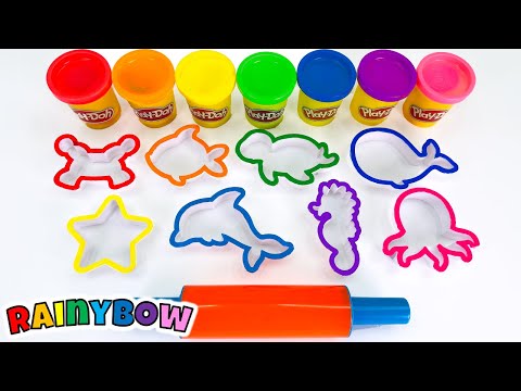 Play Doh Sea Animals | Toddler Learning Video