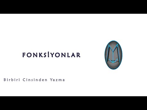 4.Fonksiyonları Birbiri Cinsinden Yazma