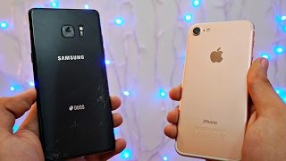 Iphone 7 Vs Samsung Galaxy Note 7 - Review & Camera Test 4K