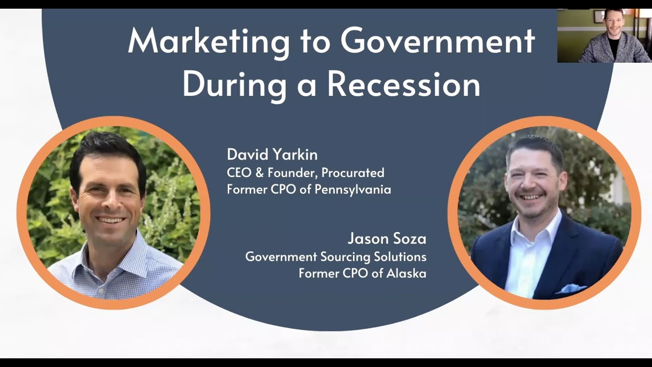 Supplier Webinar: Marketing to Government during a Recession