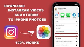 Download Instagram Videos and stories to iPhone photos screenshot 3