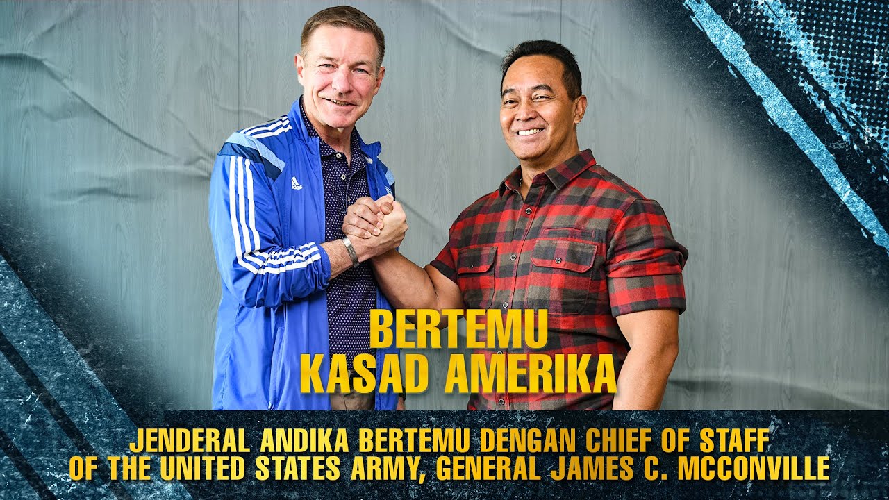 Jenderal Andika Bertemu Dengan Chief of Staff of the United States Army, General James C. McConville