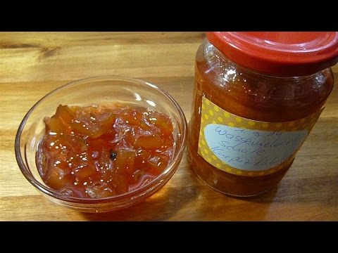 Video: Wie Man Melonen- Und Wassermelonenschalenmarmelade Macht