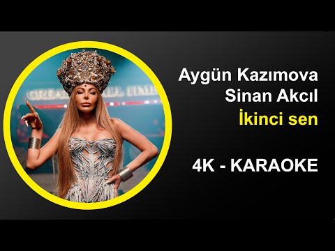 Aygün Kazımova Sinan Akçıl - İkinci sen - Karaoke 4k