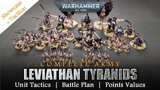 LEVIATHAN TYRANIDS 10th Edition Warhammer 40K Complete Army 2000pts Showcase + Tactica