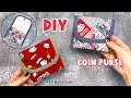 Diy Coin Purse Sewing Tutorial | 💖How to Make Cute Card &amp; Coin Purse / วิธีทำกระเป๋าสตางค์ใส่เหรียญ