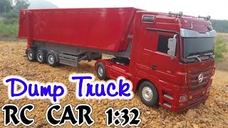 Dump Truck RC Car - Unboxing 1:32 Mercedes Benz QY1101C