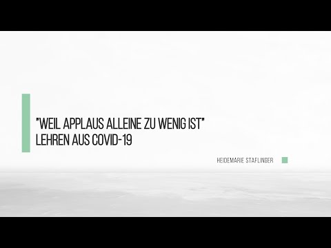 Pflegekongress20 - Weil Applaus allein zu wenig ist: was wir von COVID-19 für Krankenhäuser und...