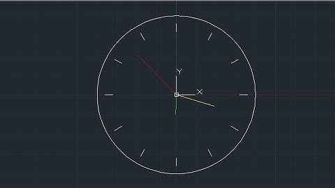 Clock Rotate Animation In AutoCAD - Script Command - Rotate motion