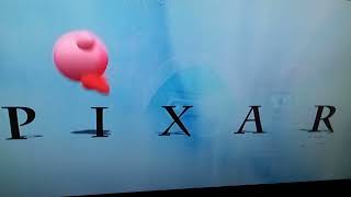 Kirby in the Pixar Animation Studios logo @madelinehattertea
