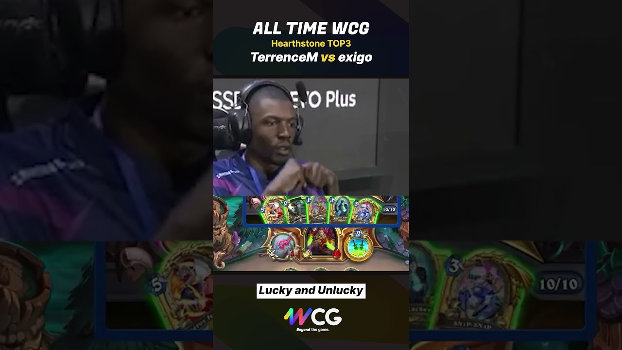  WCG Origin Lucky And Unlucky L ALL TIME Hearthstone TOP 2 Legend Game