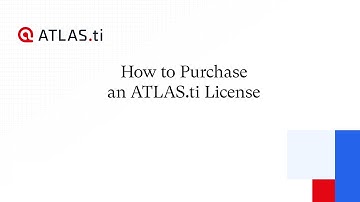 How to Purchase an ATLAS.ti License