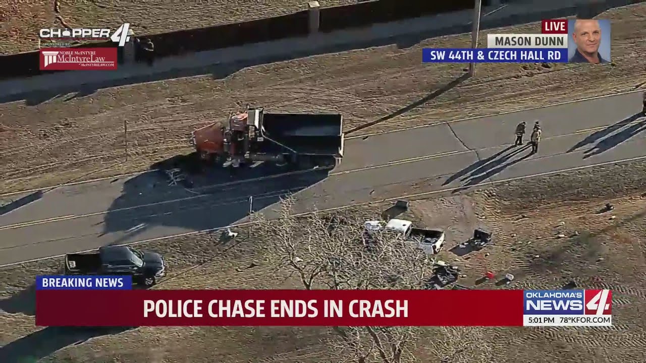 Police chase ends in crash - YouTube