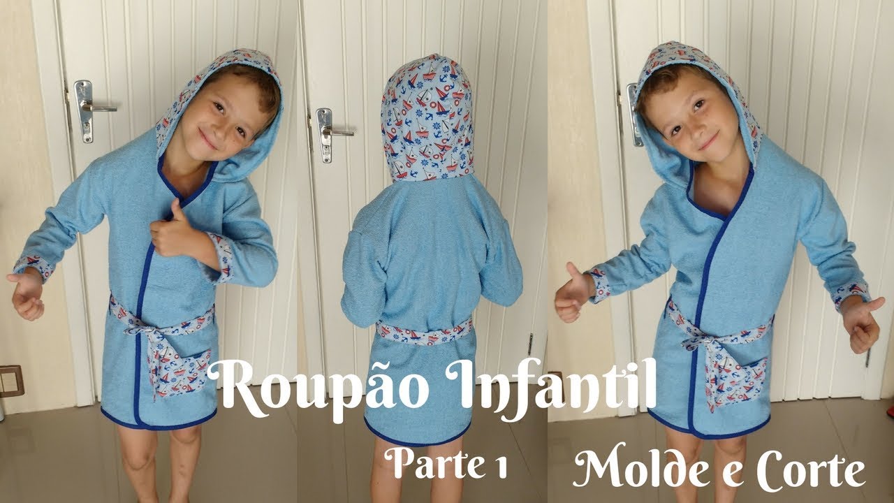 Roup u00e3o Infantil Parte 1 YouTube Roupão Infantil ~ Roup u00e3o Infantil Parte 1 YouTube