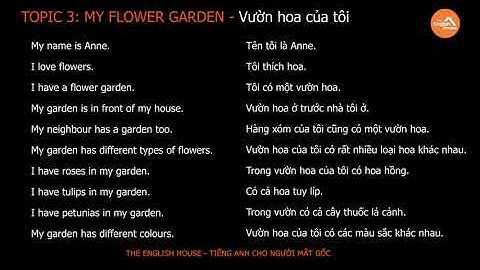 Learn English Via Listening  Beginner | Lesson 3 - My Flower Garden
