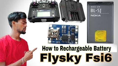 How to Rechargeable Battery flysky Fsi6 100%
