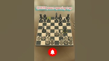 ♟QUEEN pawn opening trap #chess game #queennsac #checkmate #learnchesstrapin30seconds 🖤♟🖤