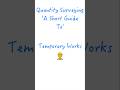 Quantity Surveying - 'A Short Guide To'  Temporary Works