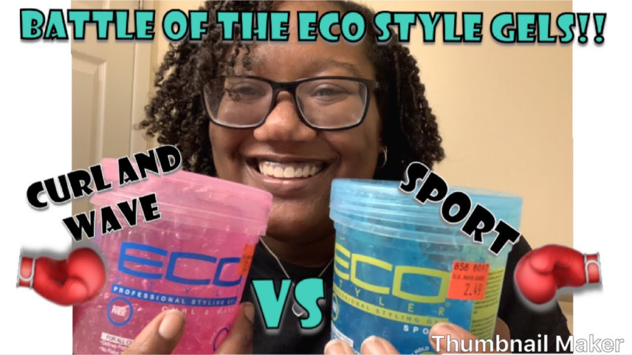 Battle of the Eco Style Gels! Blue Eco vs. Pink Eco (3C/4A Natural Hair