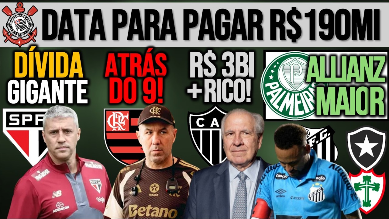 SP TEM 2 DÍVIDAS COM CRESPO| TIMÃO: 190MI A PAGAR| ALLIANZ MAIOR| JARDIM ESCOLHE 9| GALO, NEY, LUSA+