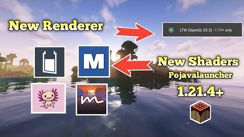 Top 4 shaders working in pojavalauncher  LTW Renderer #pojavalauncher #minecraft #minecraftshaders