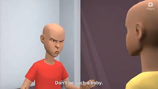 Caillou and Daillou gets stuck in an elevator (Plotagon)