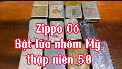🔥🔥Zippo bạc _ Bật lữa Nhôm Mỹ _ zippo cổ .#đồcổcầnthơ #zippo #batluadocla #batluaxangda