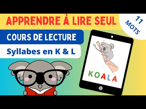 📚 Méthode Montessori - Apprendre à lire en Français Dès 3 ans - leçon n°11: Syllabes Simples K et L