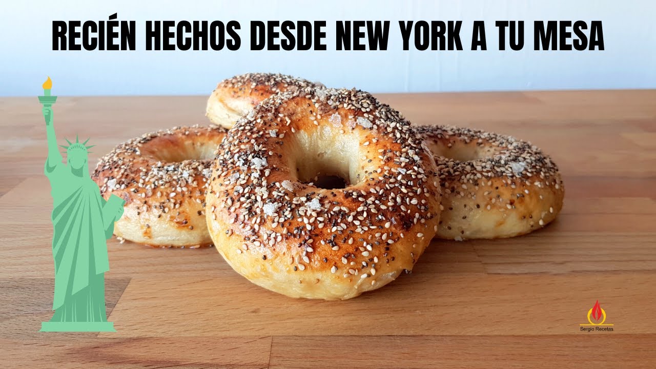 🥯Cómo hacer 7 BAGELS Fáciles Al estilo de New York🗽(Receta PASO A PASO)
