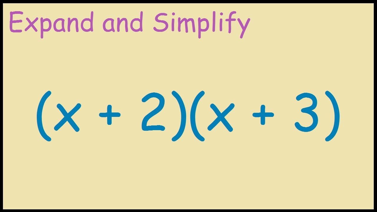 X 2 X 3 Expand And Simplify Youtube