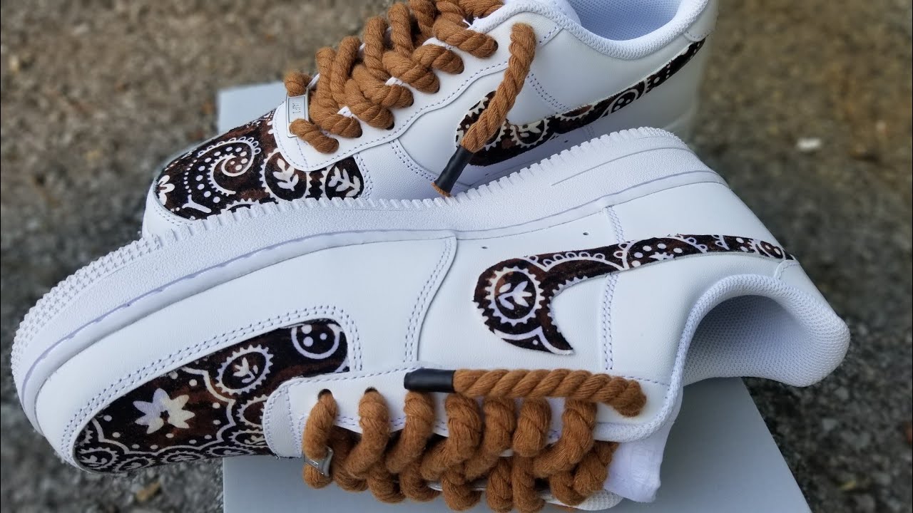 Custom Air Force 1 rope laces in 2023