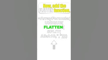 Onion formula ArrayFormula - QUERY - UNIQUE - TRIM - FLATTEN - SPLIT